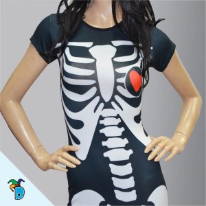 Vestido Halloween Calavera